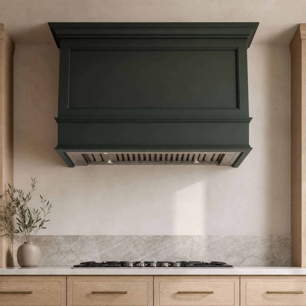 Stainless steel wall-mounted kitchen range hood
